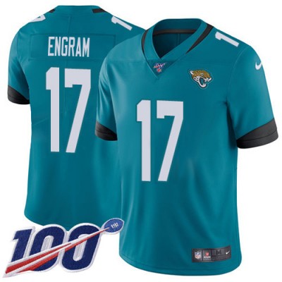 Nike Jacksonville Jaguars #17 Evan Engram Teal Green Alternate Men's Stitched NFL 100th Season Vapor Limited Jersey Men's